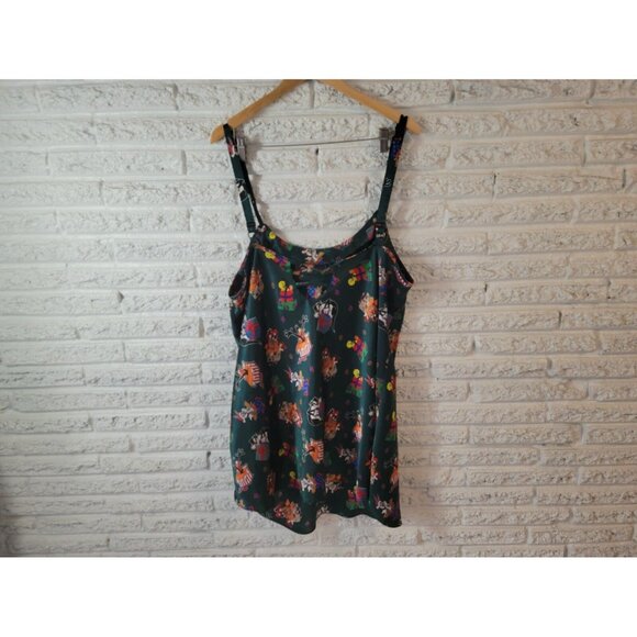 Christmas Looney Tunes Women Top 3X Plus Camisole Green Keyhole Tweety NOV28XE - Picture 6 of 8